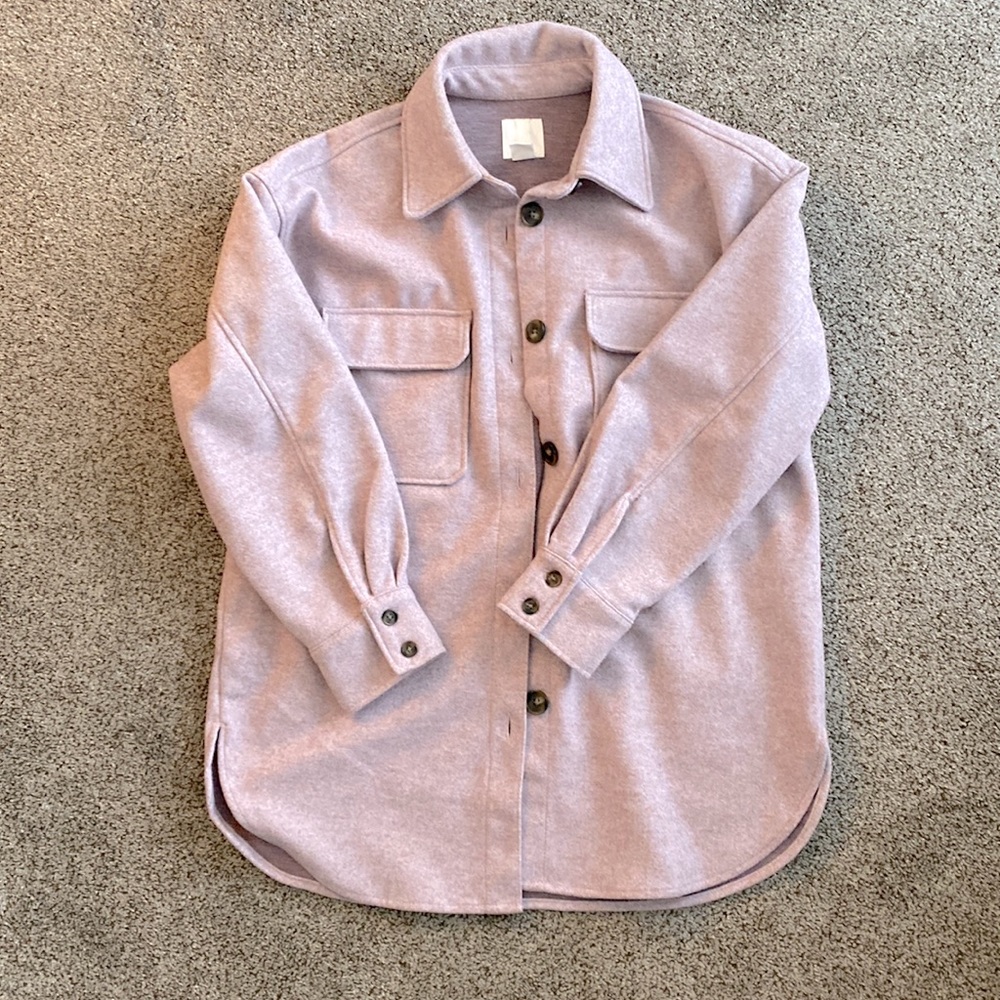 Oversized long sleeve light weight coat
